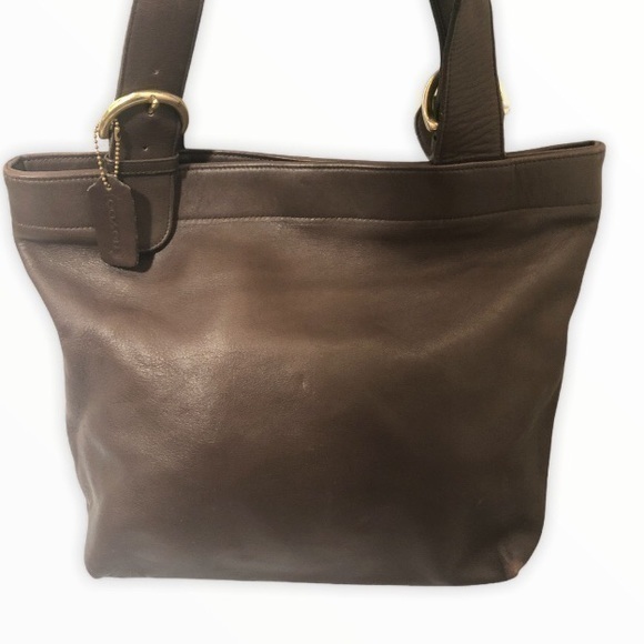 Coach Vintage 4140 Brown Leather Tote Bag